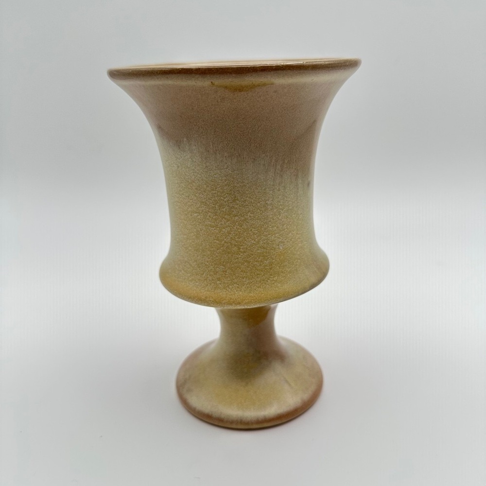 Frankoma F35 Desert Brown Pedestal Goblet Stoneware Vintage - Picture 7 of 7